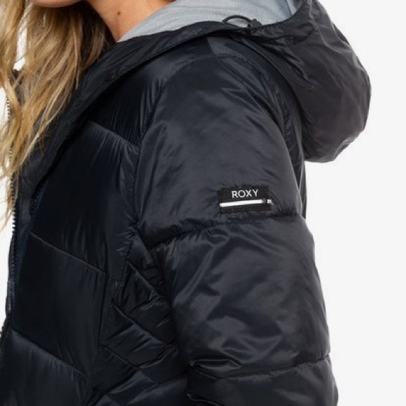 🔥 ROXY Everglade - Longline Hooded Waterproof Puffer Jacket NWT - Picture 7 of 15